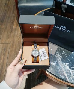 Đồng hồ Coach Part Signature nữ mặt tròn đính đá Like Auth 26mm