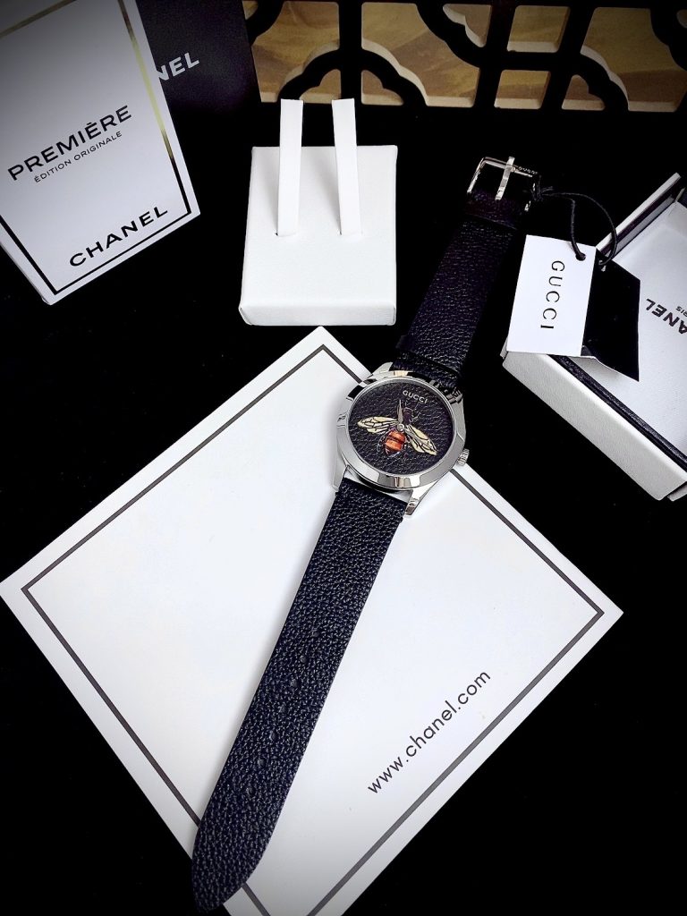 Đồng hồ Gucci G-Timeless nữ hoạ tiết hình con ong Like Auth 38mm