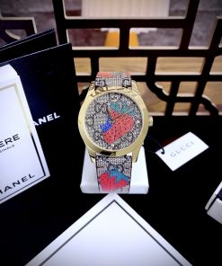 Đồng hồ Gucci G-Timeless nữ hoạ tiết hình quả dâu Like Auth 38mm