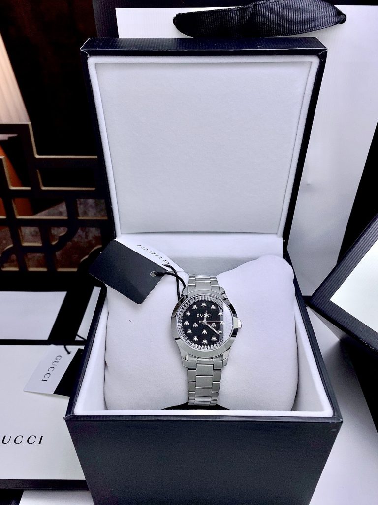 Đồng hồ Gucci Ladies G-Timeless nữ hoạ tiết con ong YA1265031 Like Auth 30mm