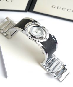 Đồng hồ Gucci nữ dây kim loại lắc tay màu đen Like Auth 23 (1)