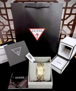 Đồng hồ Guess Montre nữ màu vàng Gold GW0294L2 Like Auth 28x36mm