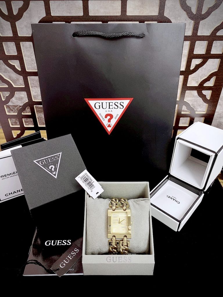 Đồng hồ Guess Montre nữ màu vàng Gold GW0294L2 Like Auth 28x36mm
