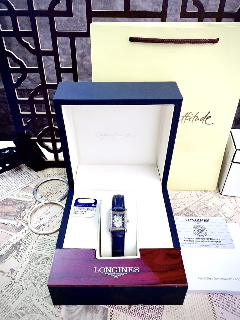 Đồng hồ Longines Dolcevita nữ mặt hình chữ nhật 3 màu L52000992 Super Fake 21.5x29mm