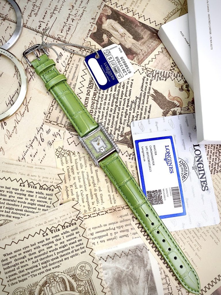 Đồng hồ Longines Dolcevita nữ mặt hình chữ nhật 3 màu L52000992 Super Fake 21.5x29mm