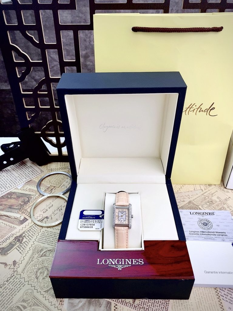 Đồng hồ Longines Dolcevita nữ mặt hình chữ nhật 3 màu L52000992 Super Fake 21.5x29mm