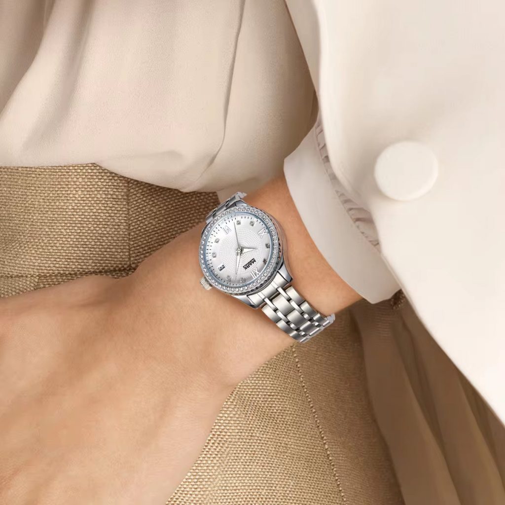 Đồng hồ Mark Fairwhale 3690 cặp đôi màu demi chính hãng 36-40mm (1)