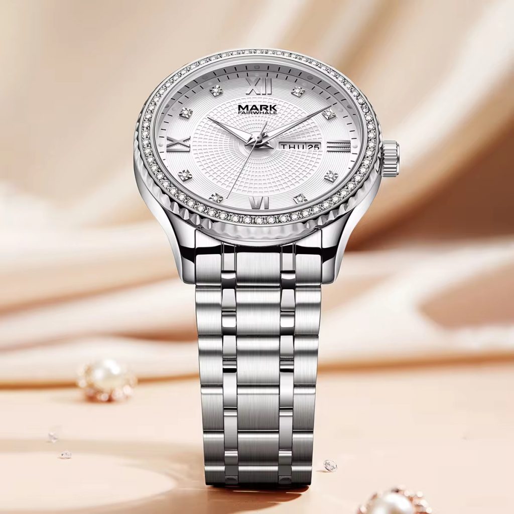 Đồng hồ Mark Fairwhale 3690 cặp đôi màu demi chính hãng 36-40mm (1)