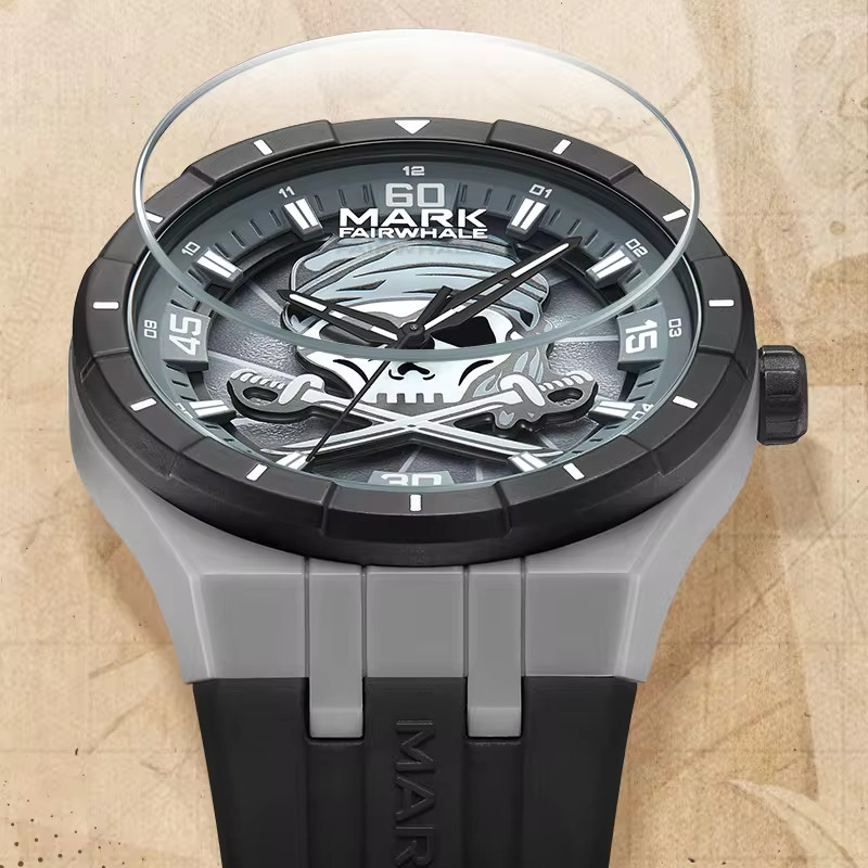 Đồng hồ Mark Fairwhale 5040 nam mặt cướp biển chính hãng 44mm (1)