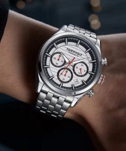 Đồng hồ Mark Fairwhale 5720 nam mặt số 6 kim chính hãng 44mm (1)