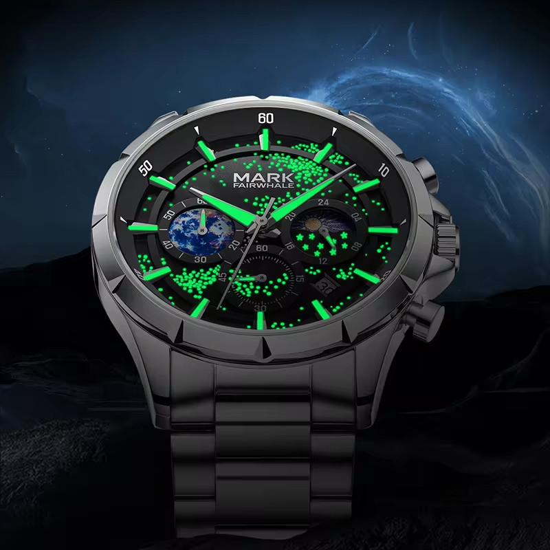 Đồng hồ Mark Fairwhale 5870 nam chính hãng mặt dạ quang 44mm (1)