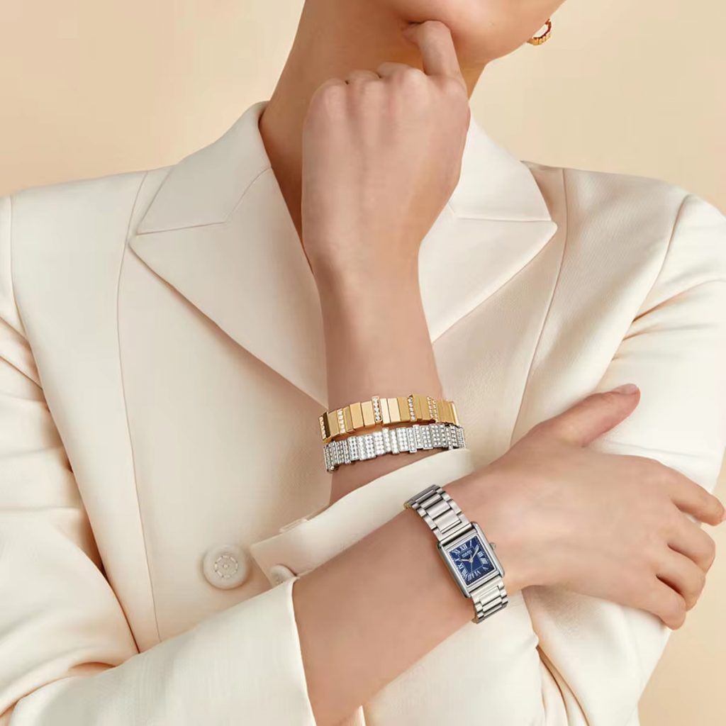 Đồng hồ Mark Fairwhale nữ 3680 tiểu cartier chính hãng 36mm (1)