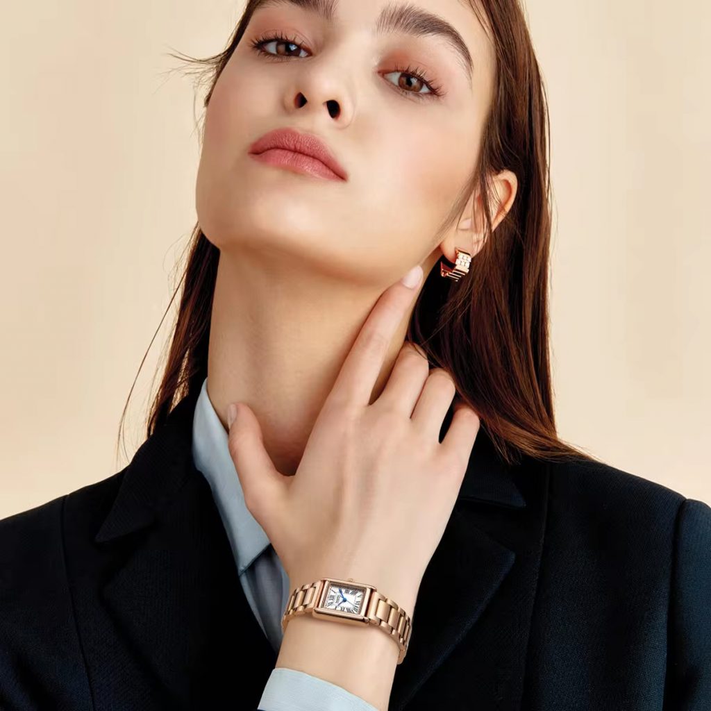 Đồng hồ Mark Fairwhale nữ 3680 tiểu cartier chính hãng 36mm (1)