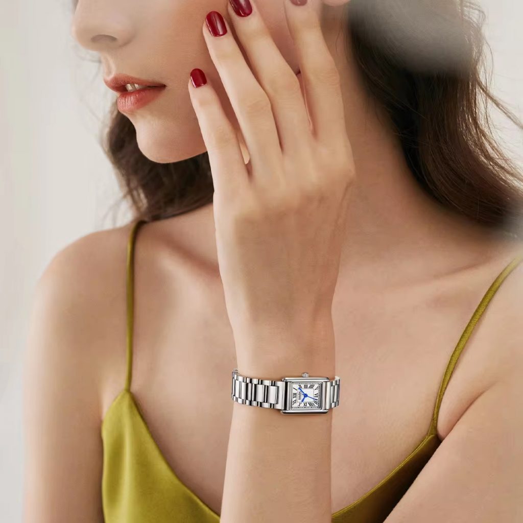 Đồng hồ Mark Fairwhale nữ 3680 tiểu cartier chính hãng 36mm (1)