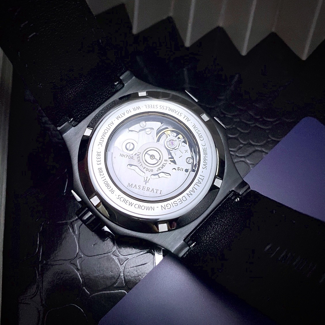 Đồng hồ Maserati Potenza cơ lộ máy Automatic Skeleton nam 42mm (2) Đồng hồ Maserati Potenza cơ lộ máy Automatic Skeleton nam 42mm (1)