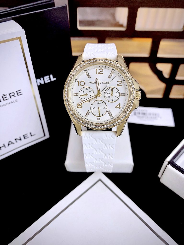 Đồng hồ Michael Kors Mini Pilot Pave Mk7372 nữ đính đá Like Auth 36mm