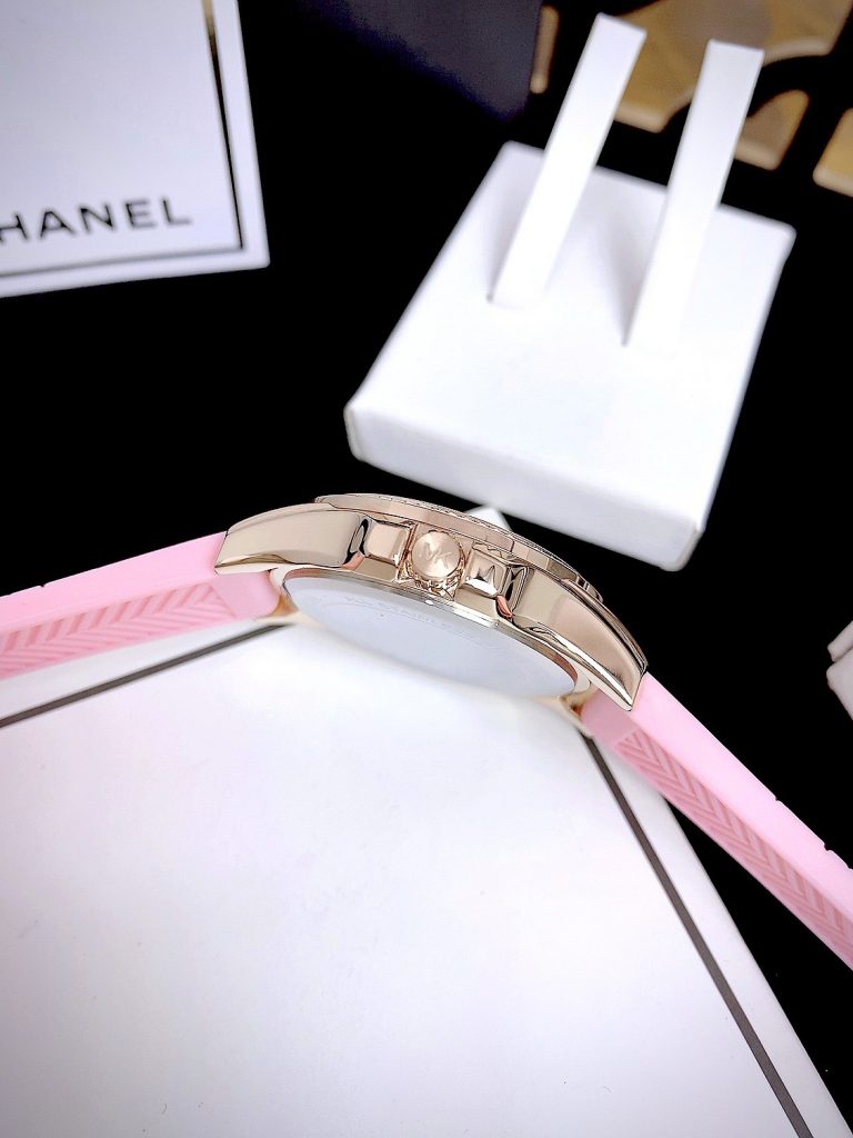 Đồng hồ Michael Kors Mini Pilot Pave Mk7375 nữ màu hồng Like Auth 36mm