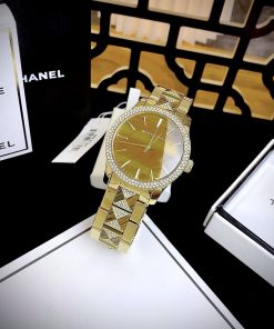 Đồng hồ Michael Kors Runway Three-Hand Gold nữ Mk7389 Like Auth 38mm