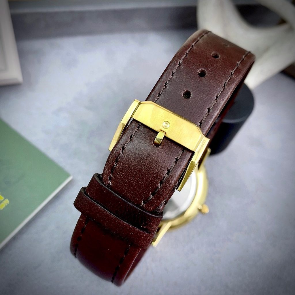 Đồng hồ Movado Ultra Slim nam măt xanh Fake giá rẻ 40mm