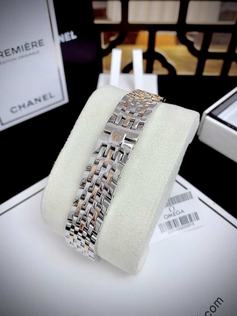 Đồng hồ Omega Deville nữ 3 màu mặt dây kim loại Fake giá rẻ 27.5cm 