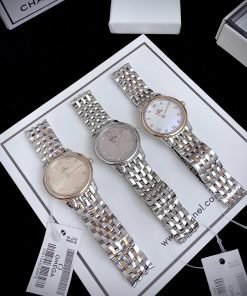 Đồng hồ Omega Deville nữ 3 màu mặt dây kim loại Fake giá rẻ 27.5cm