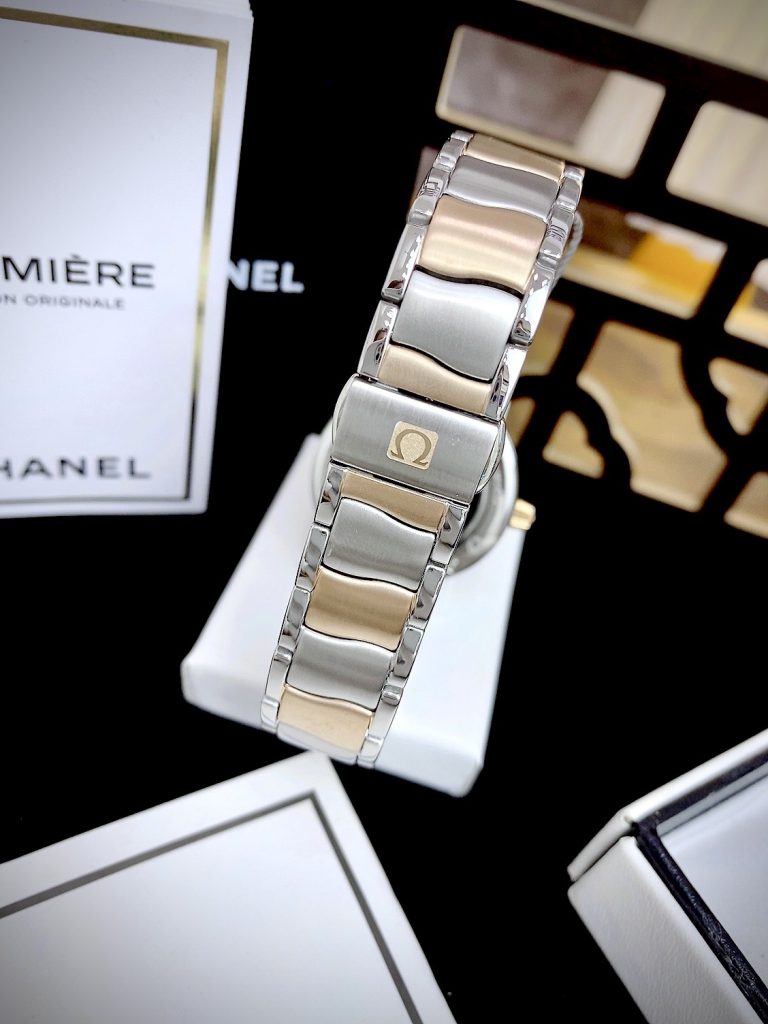 Đồng hồ Omega Ladymatic nữ mặt số màu nâu Super Fake tặng kèm bộ dây 34mm