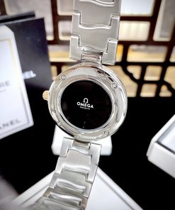 Đồng hồ Omega Ladymatic nữ mặt số màu nâu Super Fake tặng kèm bộ dây 34mm