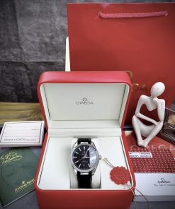 Đồng hồ Omega nam dây cao su màu đen máy cơ Nhật Seamaster 41mm (1)