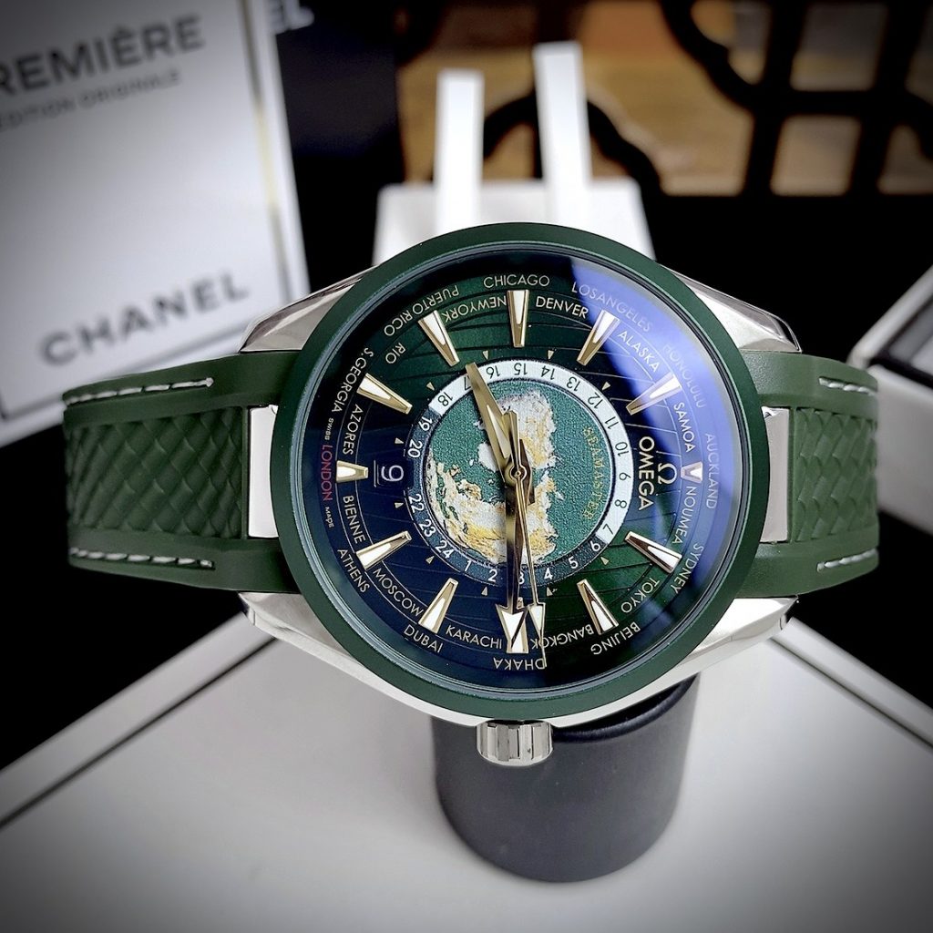 Đồng hồ Omega nam máy cơ Nhật Seamaster Aqua Terra Worldtimer 43mm (1)