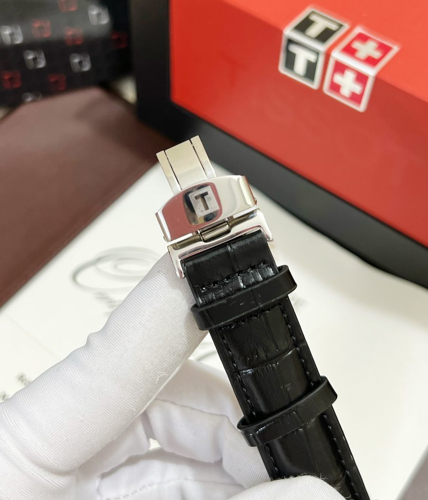 Đồng hồ Tissot 1853 nam mặt đen Fake giá rẻ 39mm