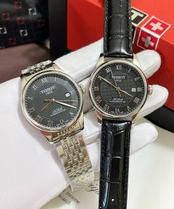 Đồng hồ Tissot 1853 nam mặt đen Fake giá rẻ 39mm