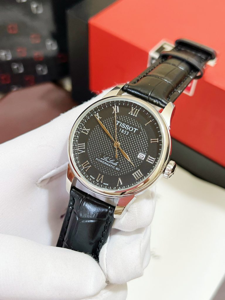 Đồng hồ Tissot 1853 nam mặt đen Fake giá rẻ 39mm
