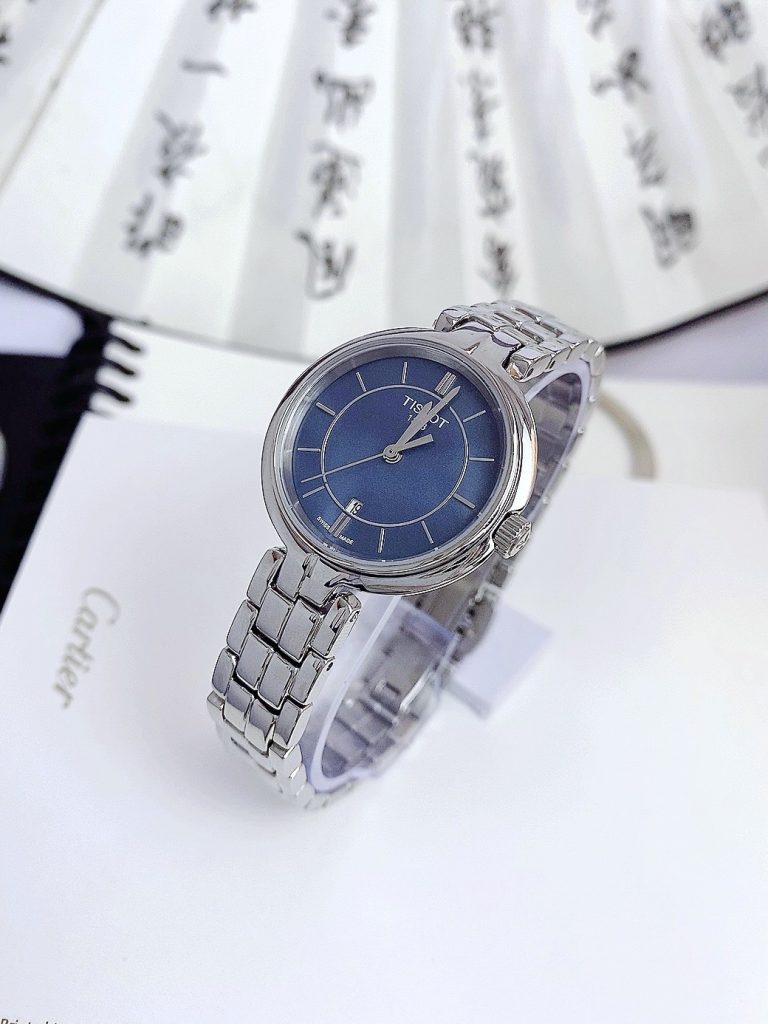 Đồng hồ Tissot Carson Premium nữ mặt xanh Fake giá rẻ 30mm