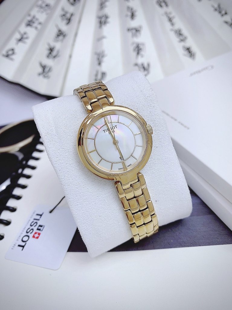 Đồng hồ Tissot Carson Premium nữ màu Vàng Gold Fake giá rẻ 30mm