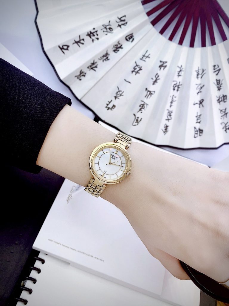 Đồng hồ Tissot Carson Premium nữ màu Vàng Gold Fake giá rẻ 30mm