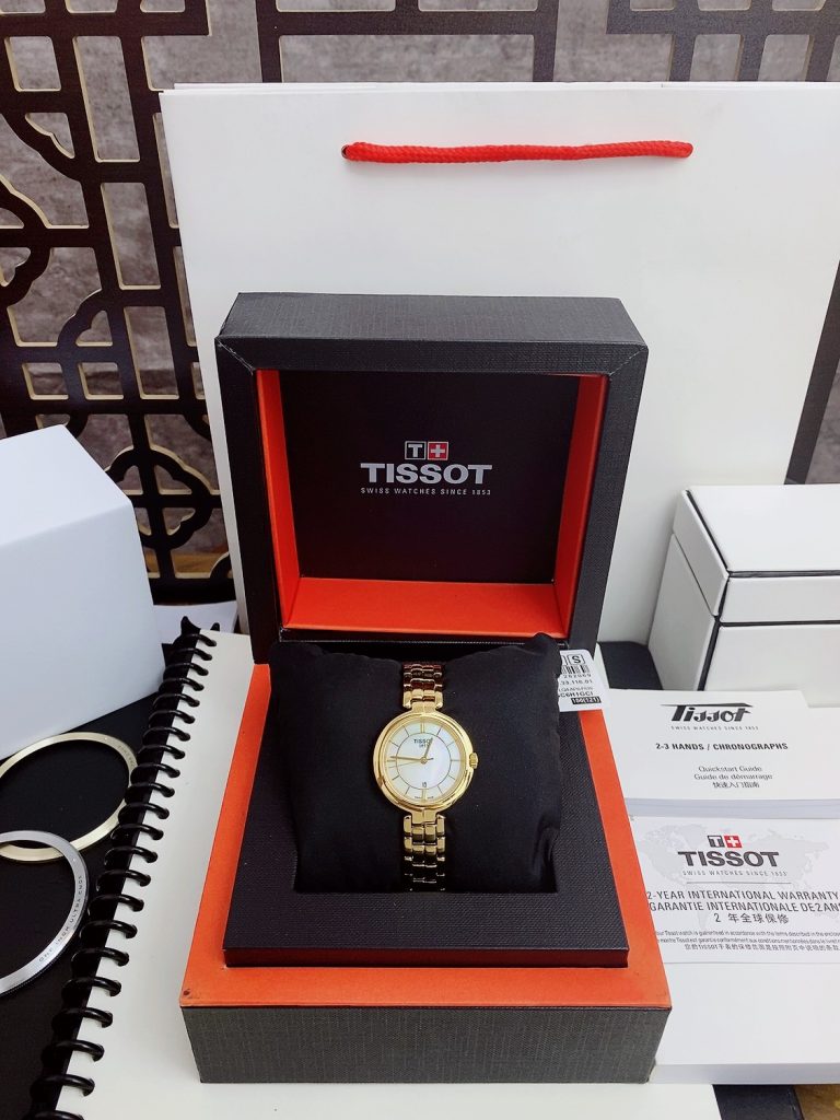 Đồng hồ Tissot Carson Premium nữ màu Vàng Gold Fake giá rẻ 30mm