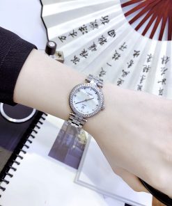 Đồng hồ Tissot Lady nữ mặt trắng dây kim loại Like Auth 30mm