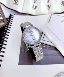 Đồng hồ Tissot Lady nữ mặt trắng dây kim loại Like Auth 30mm