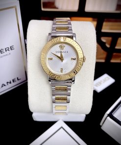 Đồng hồ Versace Petit nữ mặt trắng máy Quartz Nhật Like Auth 28mm