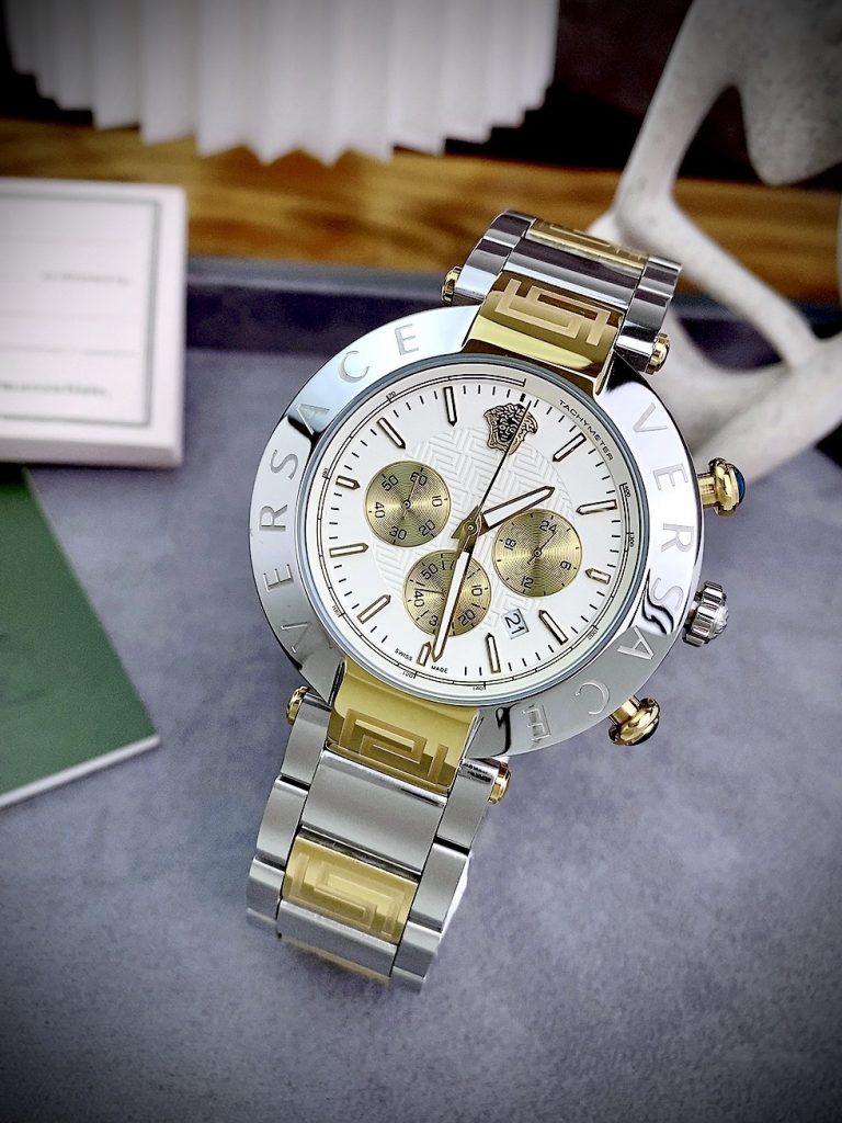 Đồng hồ Versace Reve Chrono Luminous nam máy Quartz Nhật 4 màu mặt Like Auth 44mm