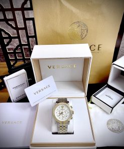 Đồng hồ Versace V-Chrono Classic Bracelet nam mặt trắng Like Auth 42mm