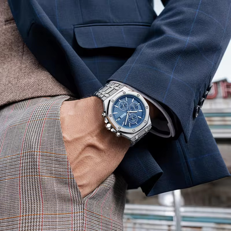 Đồng hồ nam Mark Fairwhale 5860 tiểu Audemars Piguet chính hãng 43mm (1)