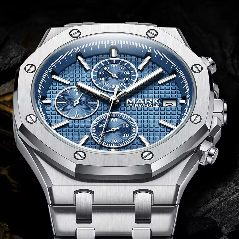 Đồng hồ nam Mark Fairwhale 5860 tiểu Audemars Piguet chính hãng 43mm (1)