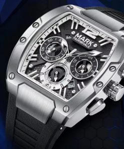 Đồng hồ nam Mark Fairwhale 5950 chính hãng dây cao su 44mm (1)