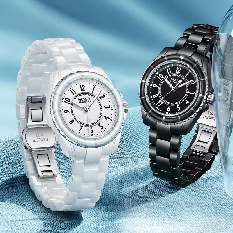 Đồng hồ nữ Mark Fairwhale 3790 cọc số học trò chính hãng 36mm (1)