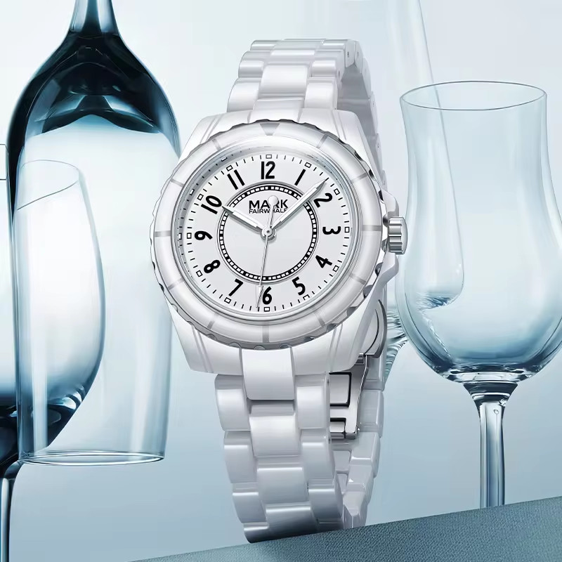 Đồng hồ nữ Mark Fairwhale 3790 cọc số học trò chính hãng 36mm (1)