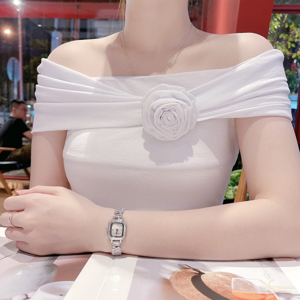 Đồng hồ Davena Austria 61901A chính hãng mặt xà cừ vuông (2)