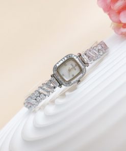 Đồng hồ Davena Austria 61901A chính hãng mặt xà cừ vuông (2)