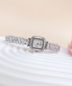 Đồng hồ Davena Austria 61901A chính hãng mặt xà cừ vuông (2)