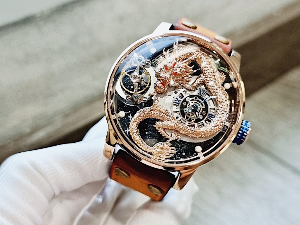 Đồng hồ nam Hanboro biểu tượng rồng châu á chính hãng 45mm (1)